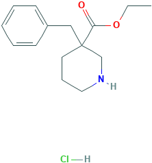 3-苄基哌啶-3-羧酸乙酯盐酸盐