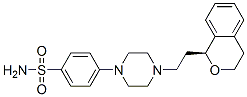 Benzenesulfonamide, 4-(4-(2-(3,4-dihydro-1H-2-benzopyran-1-yl)ethyl)-1 -piperazinyl)-, (S)-