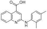 4-Quinolinecarboxylic acid, 2-((2,4-dimethylphenyl)amino)-