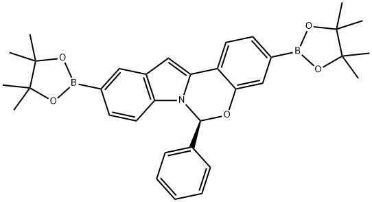 (S)-6-phenyl-3,10-bis(4,4,5,5-tetramethyl-1,3,2-dioxaborolan-2-yl)-6H-benzo-[5,6][1,3]oxazino-[3,4-a