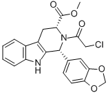 (1R,3R)-methyl-1,2,3,4-tetrahydro-2-chloroacetyl-1-(3,4-methylenedioxyphenyl)-9H-pyrido[3,4-B]indole-3-carboxylate