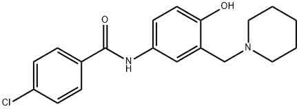 4-Chloro-N-[4-hydroxy-3-[(piperidino)methyl]phenyl]benzamide