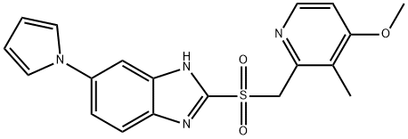 2-[[(4-methoxy-3-methyl-2-pyridinyl)methyl]sulfonyl]-6-(1H-pyrrol-1-yl)-1H-benzimidazole