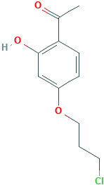 1-[4-(3-chloropropoxy)-2-hydroxyphenyl]-1-ethanone