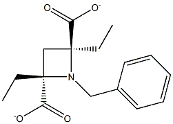 trans-2,4-diethyl-1-benzylazetidine-2,4-dicarboxylate