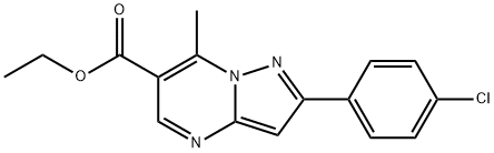 ETHYL 2-(4-CHLOROPHENYL)-7-METHYLPYRAZOLO[1,5-A]PYRIMIDINE-6-CARBOXYLATE