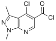 4-氯-1,3-二甲基吡唑并[3,4-B]吡啶-5-羰酰氯