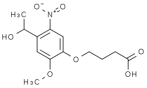 4-(4-(1-羟基乙基)-2-甲氧基-5-硝基苯氧基)丁酸