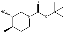 1-Piperidinecarboxylic acid, 3-hydroxy-4-methyl-, 1,1-dimethylethyl ester, (3S,4R)-
