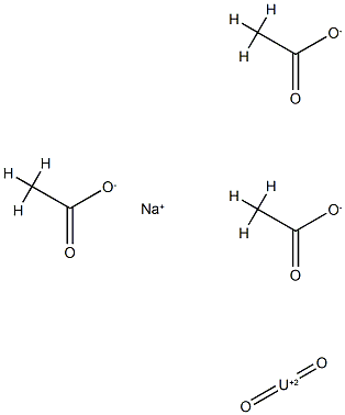 sodium uranyl triacetate, of uranium depleted in uranium-235