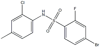 4-溴-N-(2-氯-4-甲基苯基)-2-氟苯磺酰胺