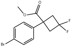 Cyclobutanecarboxylic acid, 1-(4-bromophenyl)-3,3-difluoro-, methyl ester