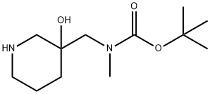 tert-butyl N-[(3-hydroxypiperidin-3-yl)methyl]-N-methylcarb amate