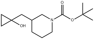 1-Piperidinecarboxylic acid, 3-[(1-hydroxycyclopropyl)methyl]-, 1,1-dimethylethy…