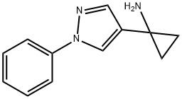 Cyclopropanamine, 1-(1-phenyl-1H-pyrazol-4-yl)-