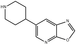 Oxazolo[5,4-b]pyridine, 6-(4-piperidinyl)-