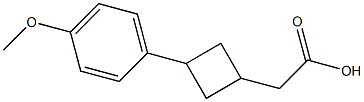 2-(3-(4-methoxyphenyl)cyclobutyl)acetic acid