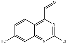 4-Quinazolinecarboxaldehyde, 2-chloro-7-hydroxy-