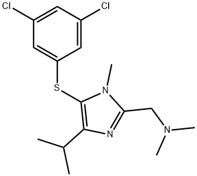 1H-Imidazole-2-methanamine, 5-[(3,5-dichlorophenyl)thio]-N,N,1-trimethyl-4-(1-methylethyl)-
