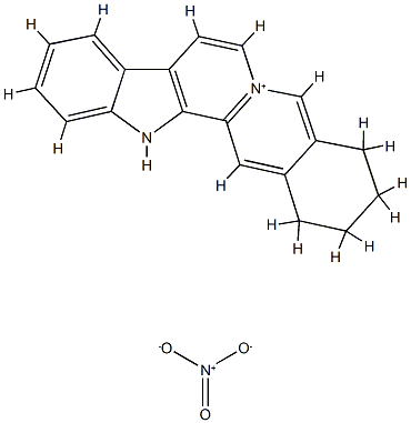 2,3,4,13-tetrahydro-1H-benz[g]indole[2,3-a]quinolizin-6-ium nitrate