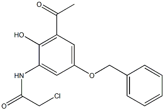 N-(3-乙酰基-5-(苄氧基)-2-羟基苯基)-2-氯乙酰胺