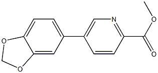 5-(苯并[D][1,3]二氧杂环戊烯-5-基)吡啶甲酸甲酯
