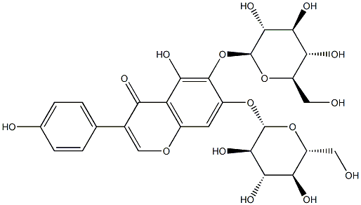 5,6,7,4'-四羟基异黄酮-6,7-O-二葡萄糖苷