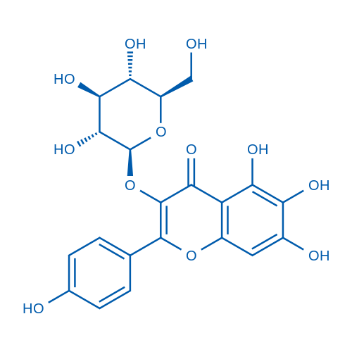 6-羟基山柰酚-3-O-β-D-葡萄糖苷