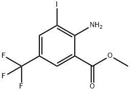 2-Amino-3-iodo-5-trifluoromethyl-benzoic acid methyl ester