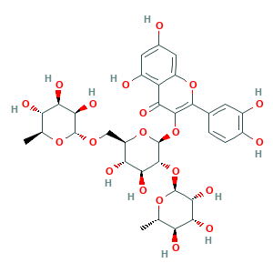 Quercetin 3-O-rutinoside-(1→2)-O-rhamnoside