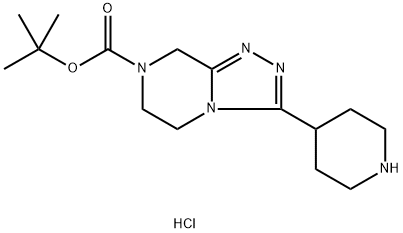 TERT-BUTYL 3-(PIPERIDIN-4-YL)-5H,6H,7H,8H-[1,2,4]TRIAZOLO[4,3-A]PYRAZINE-7-CARBOXYLATE HYDROCHLORIDE