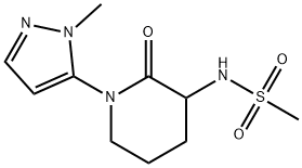 Methanesulfonamide, N-[1-(1-methyl-1H-pyrazol-5-yl)-2-oxo-3-piperidinyl]-