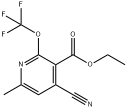 Ethyl 4-cyano-6-methyl-2-(trifluoromethoxy)pyridine-3-carboxylate