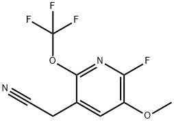 2-Fluoro-3-methoxy-6-(trifluoromethoxy)pyridine-5-acetonitrile