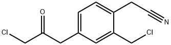 2-(Chloromethyl)-4-(3-chloro-2-oxopropyl)phenylacetonitrile