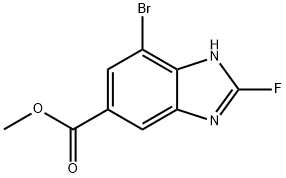 1H-Benzimidazole-5-carboxylic acid, 7-bromo-2-fluoro-, methyl ester