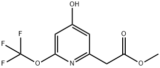 Methyl 4-hydroxy-2-(trifluoromethoxy)pyridine-6-acetate