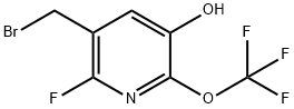 3-(Bromomethyl)-2-fluoro-5-hydroxy-6-(trifluoromethoxy)pyridine