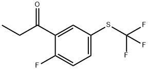 1-(2-Fluoro-5-(trifluoromethylthio)phenyl)propan-1-one