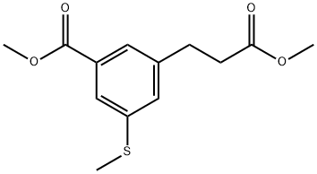 Methyl 3-(3-methoxy-3-oxopropyl)-5-(methylthio)benzoate