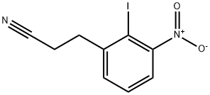 2-Iodo-3-nitrophenylpropanenitrile