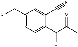 2-(1-Chloro-2-oxopropyl)-5-(chloromethyl)benzonitrile