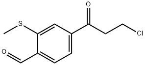 4-(3-Chloropropanoyl)-2-(methylthio)benzaldehyde