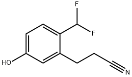 2-(Difluoromethyl)-5-hydroxyphenylpropanenitrile