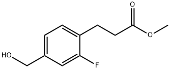 Benzenepropanoic acid, 2-fluoro-4-(hydroxymethyl)-, methyl ester