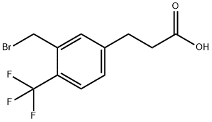 3-(3-(Bromomethyl)-4-(trifluoromethyl)phenyl)propanoic acid