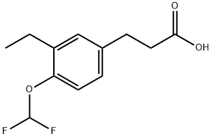 4-(Difluoromethoxy)-3-ethylphenylpropanoic acid