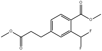 Methyl 2-(difluoromethyl)-4-(3-methoxy-3-oxopropyl)benzoate