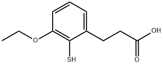 3-Ethoxy-2-mercaptophenylpropanoic acid