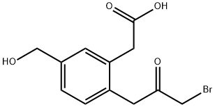 2-(3-Bromo-2-oxopropyl)-5-(hydroxymethyl)phenylacetic acid